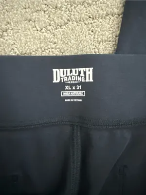 Duluth Trading Co NoGA Naturale Cotton Slim Leg Pants Navy Blue XL thumbnail 11