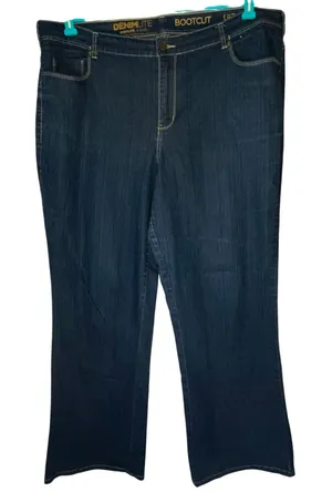 DenimLite Dark Wash Bootcut Jeans Size 18 Tall thumbnail 1