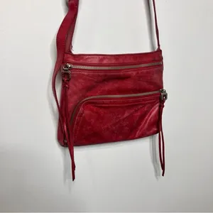 HOBO red‎ leather crossbody bag small size thumbnail 2
