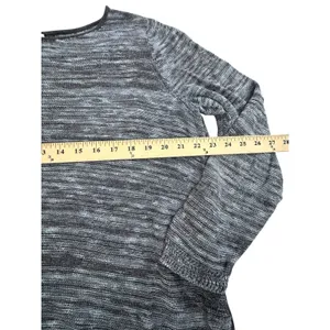 Eileen‎ Fisher Organic Linen Blend Shirt Women's XL Gray Black Lagenlook #AB3-2 thumbnail 5