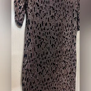 Quiz black and purple formal dress thumbnail 4