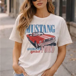 Ford Mustang Graphic Tee Red Size M thumbnail 1