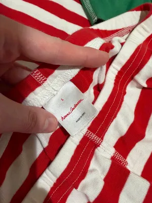 Hanna Andersson Women's Striped Christmas Holiday Long Sleeve & Pants Pajama Set thumbnail 5