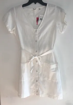 Roxy Women's Kona Mini Dress in Snow White size M NWT thumbnail 4