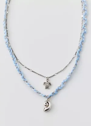 Urban Outfitters Dylan Shell Charm Layering Necklace thumbnail 3