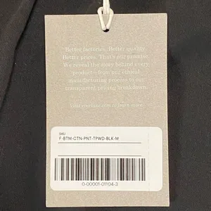 Everlane Women's Black High Waisted Wide-Leg Cotton Pants Size M‎ thumbnail 7