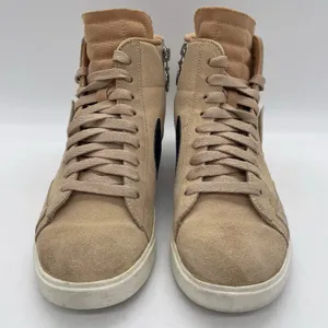 Nike Womens 7 Shoes Shoes Blazer Mid Rebel XX Bio‎ Beige Suede Sneakers Side Zip thumbnail 3