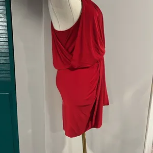 MISA NWT Domino Draped Mini Dress - small thumbnail 5