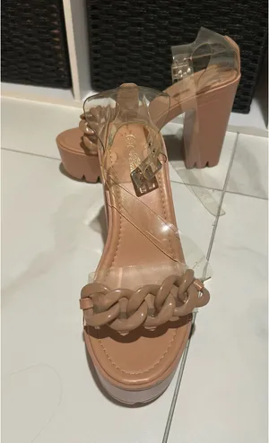These Three Boutique Platform Heels Nude thumbnail 3