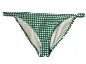 Topshop Gingham Bikini Bottoms Green White Size 8 NWT Checkered Swim Bottoms thumbnail 1