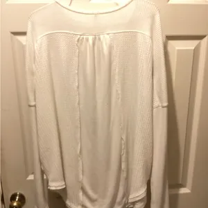 Free People Cream Button-Front Blouse thumbnail 4