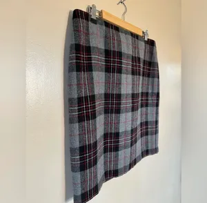 SALE! Gray Talbots Plaid Lined Skirt Size 14P EUC thumbnail 3