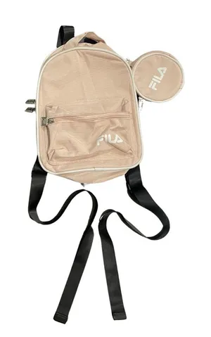 FILA Mini Backpack Light Pink 2 Piece Set Pouch Sporty Athletic Y2K 80s Handbags thumbnail 1