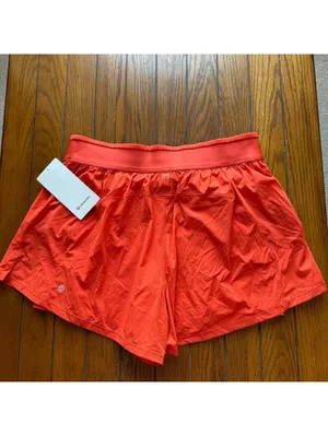 Lululemon License to Train Super High Rise Short 3.5" Cherry Ember XL/12 NWT thumbnail 2