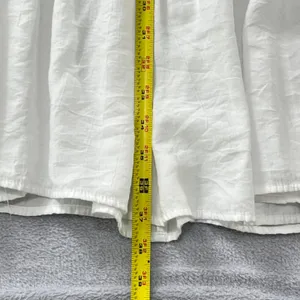 Trendy Queen Tiered Maxi Skirt Womens L White Elastic Waist Boho Cottagecore thumbnail 10