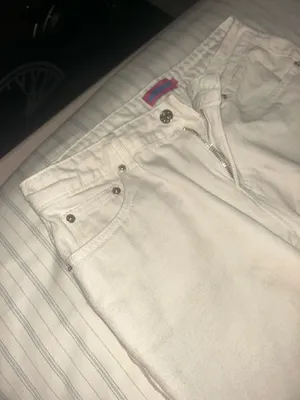 Edikted White Bowknot Jeans  thumbnail 4