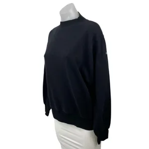 Alo Yoga Hazy Black Fleece Mock Neck Long Sleeve Sweater Sweatshirt Top Size XS thumbnail 2