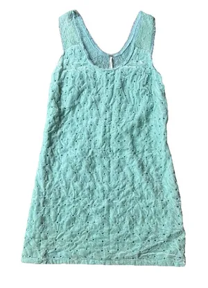 Free‎ People Mini Dress 2 Velvet Cutwork Embroidery Beaded Danced To Pieces thumbnail 1