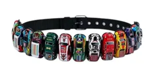Unisex 3D Racing Car Belt Y2K Punk Streetwear Black 41" New thumbnail 1