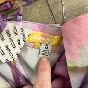 Urban Outfitters Purple Watercolor Sleeveless First Light Midi Slip Dress NWT M thumbnail 14