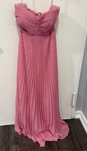 NWT Ryanth Pink Strapless Sweetheart Evening Dress thumbnail 1