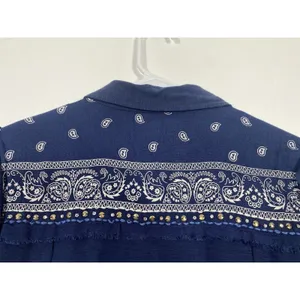 Idyllwind Navy Embellished Top size XS Cowgirl core rodeo style edgy western thumbnail 9