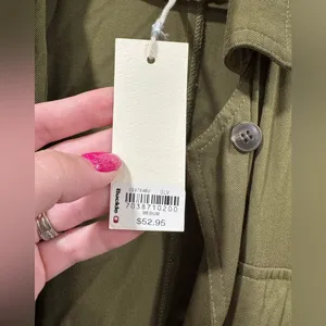 NWT GILDED INTENT Twill Military Jacket thumbnail 5