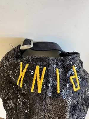 PINK Victoria's Secret Pittsburgh Steelers Black Sequin Baseball Hat thumbnail 3