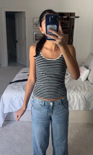Brandy Melville Striped Tank Top thumbnail 1