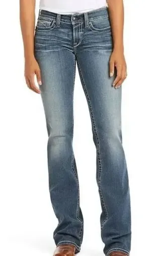 Ariat REAL 25 raw hem western cowboycore boot cut jeans thumbnail 1