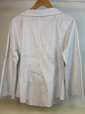 Laurie Felt White Shirt with Thin Stripes thumbnail 2