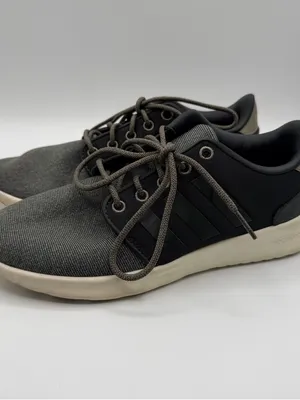 Adidas Cloudfoam Womens 6 Gray Black Mesh Running Walking Sneakers BB7320 thumbnail 3