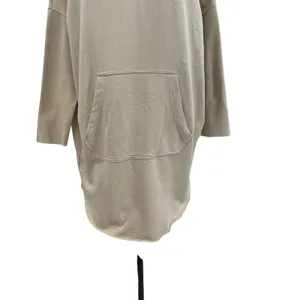 AllSaints Xonda Hoodie Dress Sweatshirt Zip‎ 1/4 Zip Beige Cream Size Small thumbnail 7