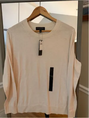 Banana Republic Beige Forever Sweater Large thumbnail 2