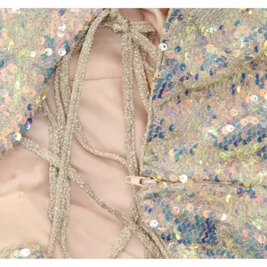 Say Yes To The Prom Back Iridescent Sequin Prom Dress Gown Pink / Multi 7 / 8 thumbnail 8