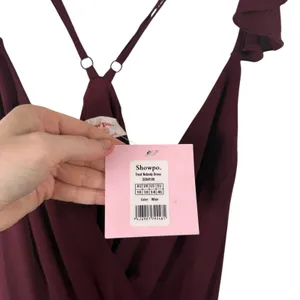 Showpo Trust Nobody Maxi‎ Dress Wine Red Wedding Guest NEW Womens UK 18 US 14 thumbnail 5