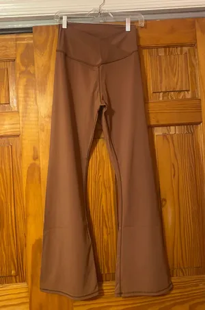 Brown Flare Yoga Leggings Size M thumbnail 1