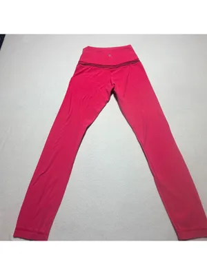Lululemon High-Rise Red Leggings Size 4 thumbnail 6