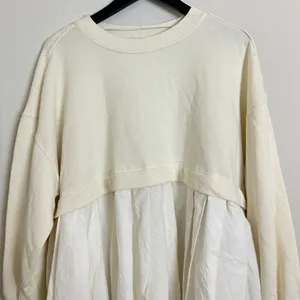 FREE PEOPLE Eleanor Sweatshirt Dress in Grey Combo Size X-Small thumbnail 6