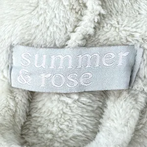 Summer & Rose Plush Knee Length Hooded Robe with Pockets Beige Size L/XL‎ thumbnail 8