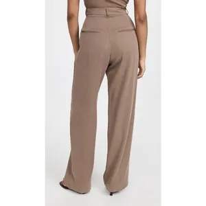 Reformation Mason High Waist Pleated Wide Leg Trouser 2P Office Career Business thumbnail 9