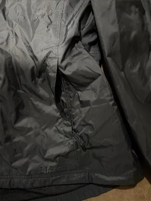 L.L. Bean Black Rain/Windbreaker Jacket thumbnail 3