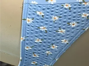 Hollister Blue Daisy Floral Print Bikini Bottom Size Medium Smocked Sides thumbnail 6