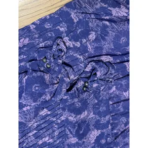 Free people These‎ Dreams Mini Dress Violet Floral Cottagecore Boho Tunic M thumbnail 8
