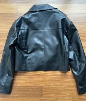 Black Faux Leather Jacket thumbnail 2
