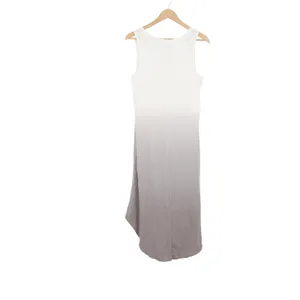 Z Supply Organic White Grey Ombre Dip Dye Sharkbite Midi Dress M thumbnail 7