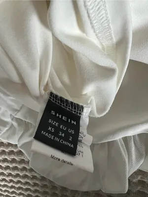 SHEIN White Balloon Mini Skirt thumbnail 4