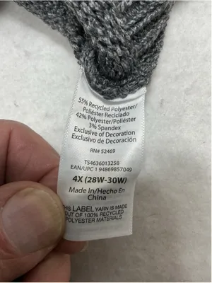 Womans NWT Terra & Sky Pullover Holiday Sweater 4X Gray Says Cheers thumbnail 4