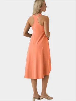 Size S Halara RacerPocket High Low Flowy Midi Quick Dry Casual Dress Flamingo thumbnail 2