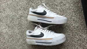 Nike Court Legacy Lift White Hemp Black DM7590-100 Women's Size 10.5 thumbnail 3
